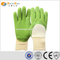 Guantes de protección Guantes de seguridad revestidos de látex Guantes de trabajo para la construcción